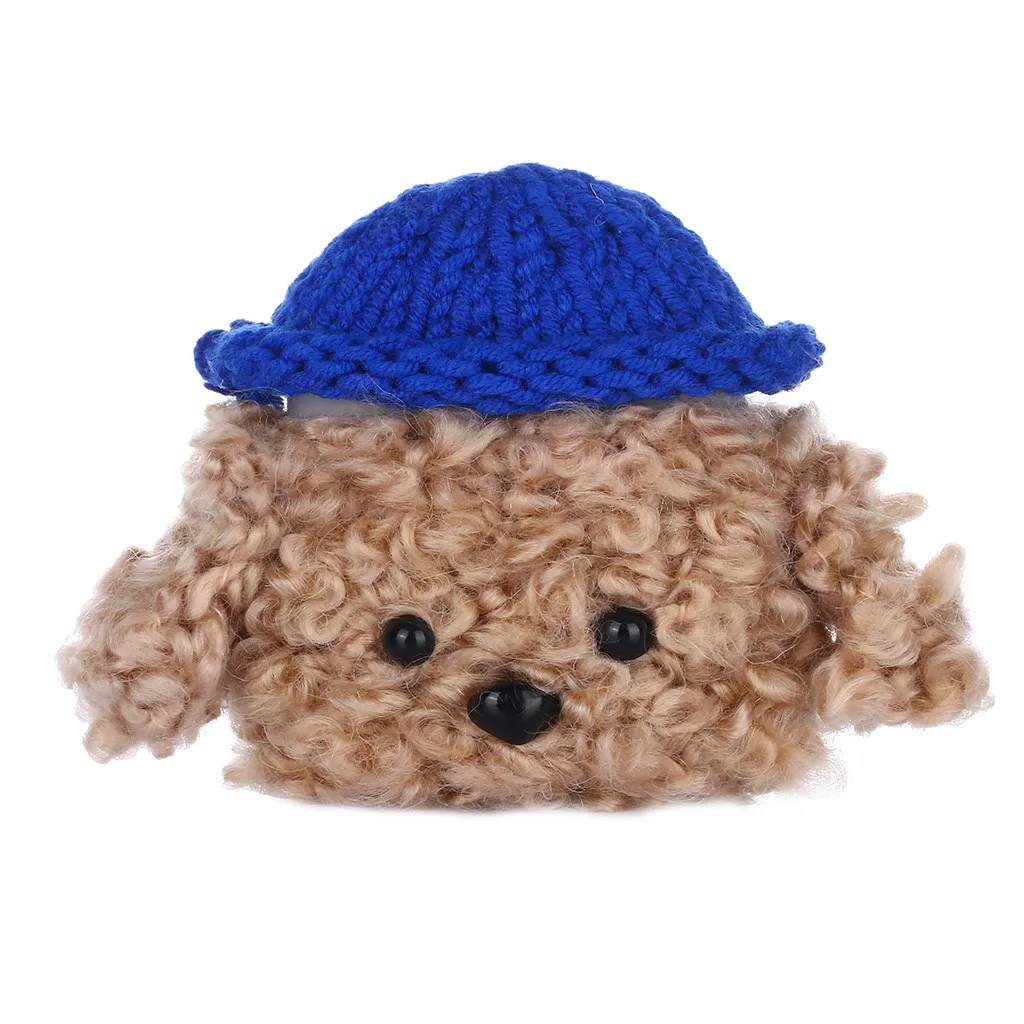 For AirPods Pro 2019 Wireless Charging Case Knitted Lovely Plush Anti-lost Protective Skin Cover Cute Casual Wool Set Knitting |