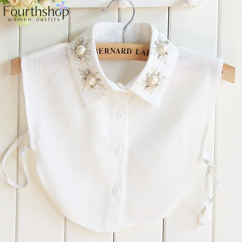 Модные съемные воротники для рубашки или свитера Поддельный Воротник Женский