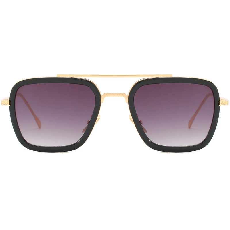 Новый тренд коробка солнцезащитные очки модные панк унисекс личности