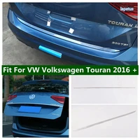 lapetus exterior accessories for vw volkswagen touran 2016 2021 rear tail trunk lid cover trim auto tailgate protection strip