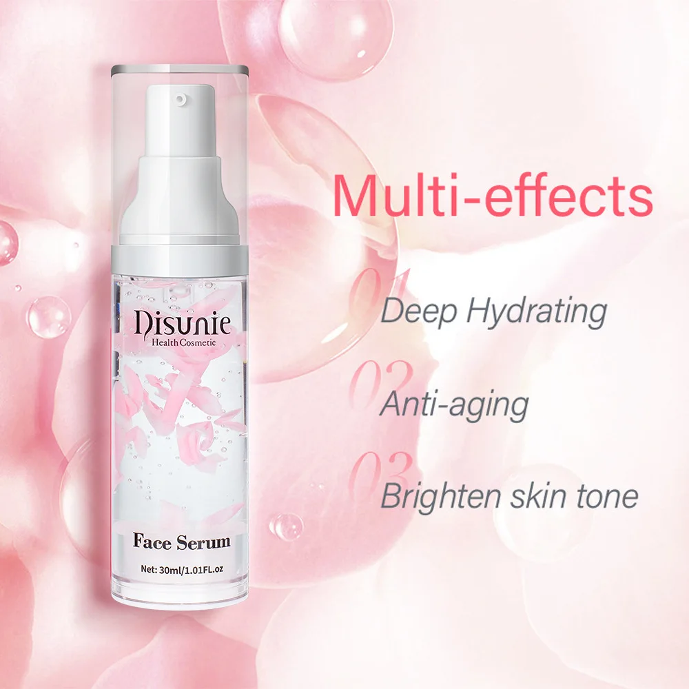 

Natural 30ml Rose Face Serum Skin Care Cherry blossom Nourish Whitening Essense Oil Control Lavender Skin Facial Serum