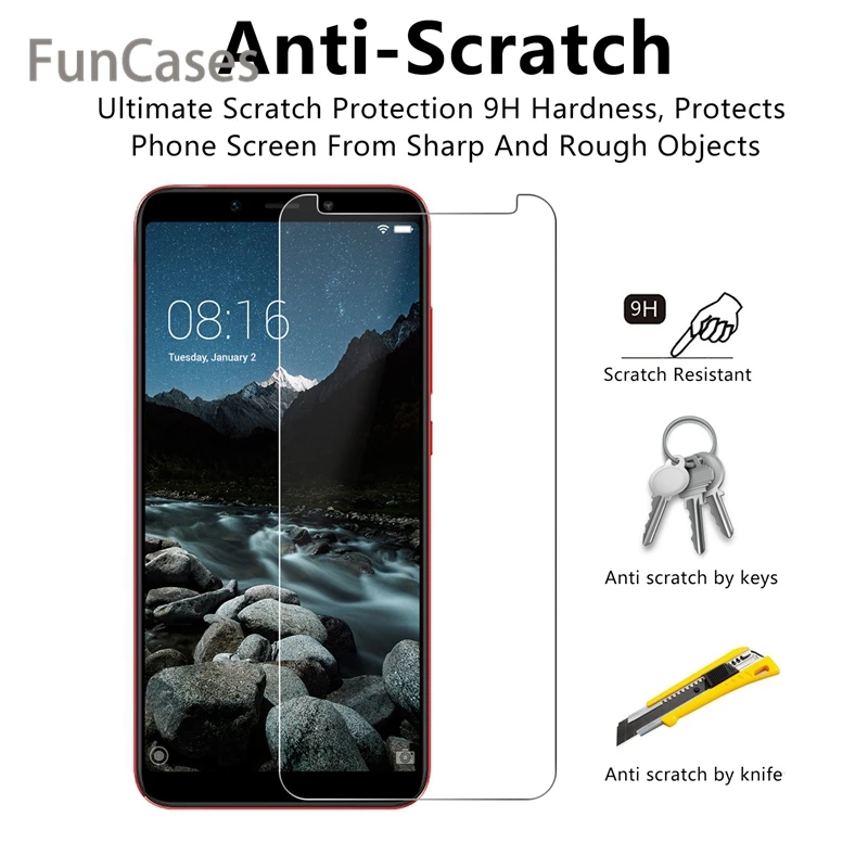 9H Tempered Glass for Xiaomi Redmi 4X 5A 6A 6 Pro HD Screen on Note 2 3 Film Prime 5 | Мобильные телефоны и аксессуары