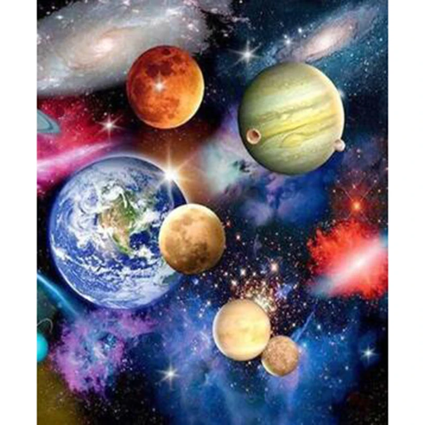

5D DIY Square/Round Diamond Diamond Painting Landscape Painting Planet Beauty Picture Cross Stitch Embroidery Artwork WG3248