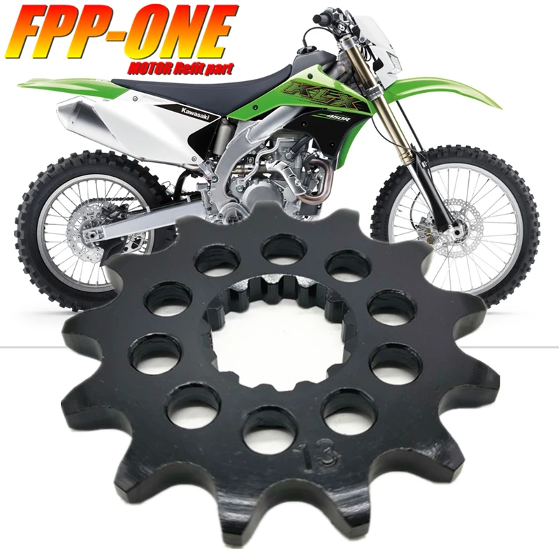 Для KAWASAKI KLX450 аксессуары для мотоциклов передняя шина шестерня 13T|Накладки и
