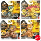 Фигурка динозавра Мир Юрского периода, набор из 6 предметов, тираннозавр рекс Велоцираптор, маленькая синяя Коллекционная экшн-Фигурка динозавра