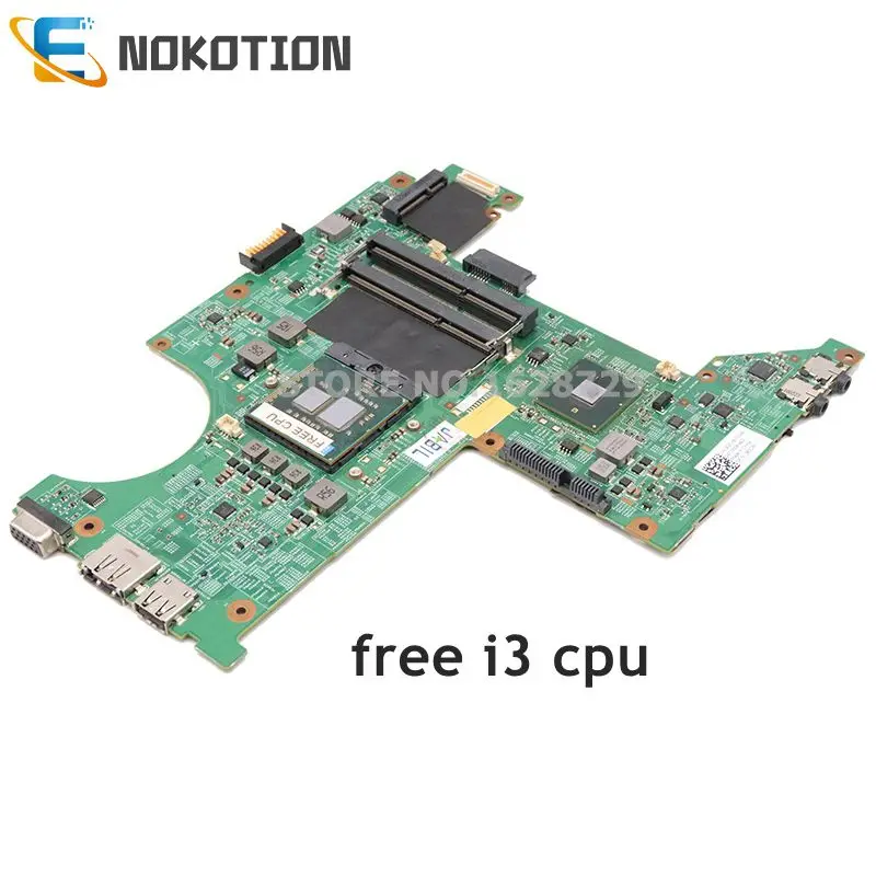 Материнская плата NOKOTION для ноутбука Dell Vostro 3300 V3300 DDR3 HM55 свободный ЦПУ CN 063CX9 63CX9 DW30
