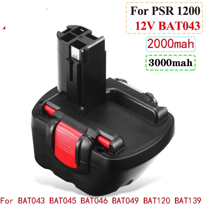 

Для Bosch 12 V 2,0 3.0Ah PSR 1200 перезаряжаемая батарея GSR 12 V AHS GSB GSR 12 VE-2 BAT043 BAT045 BAT046 BAT049 BAT120 BAT139