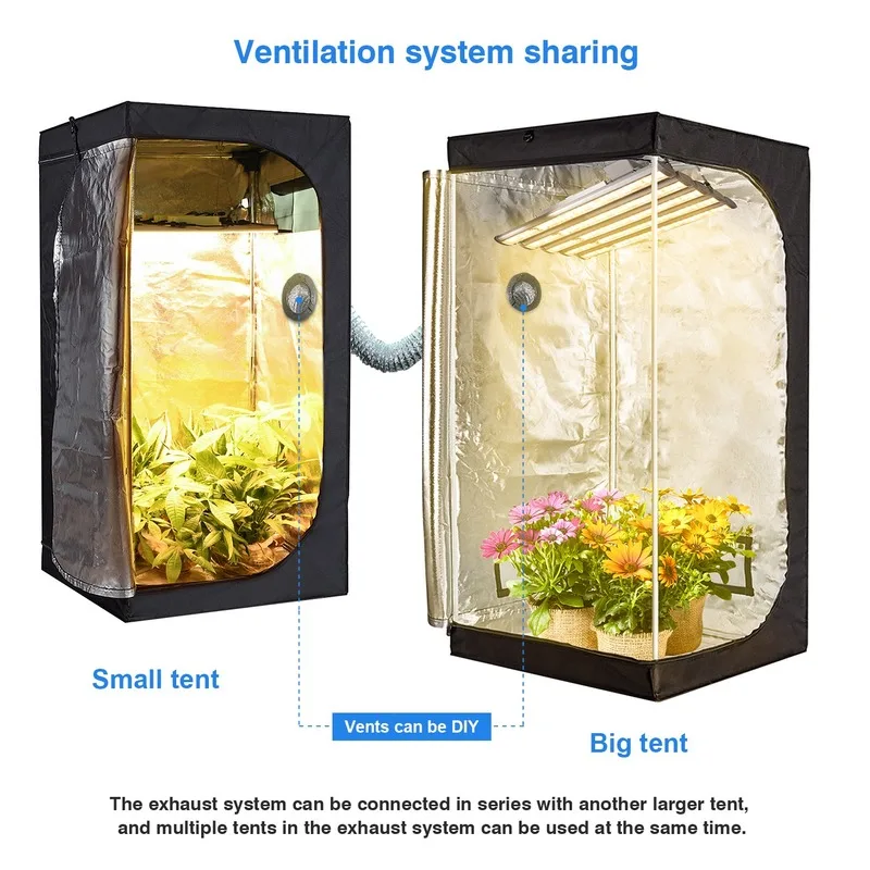 

Led Grow Light Full Spectrum Bar Complete Grow Tent Kits Lamps Ventilation System In Greenhouse 150W Indoor Plants