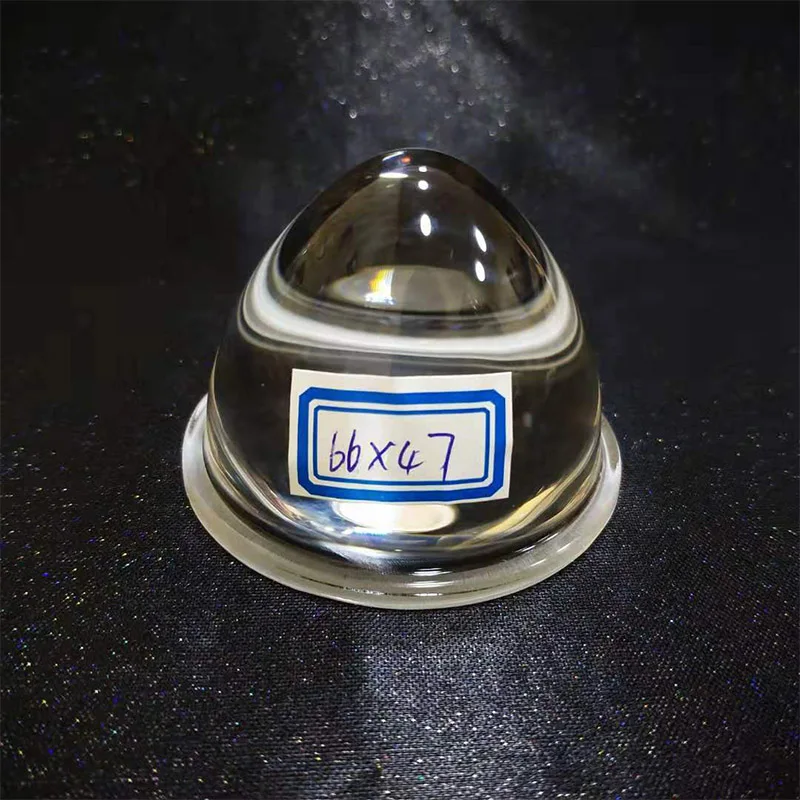 Светодиодная линза 66 мм выпуклая конденсаторная оптическая фокусировка