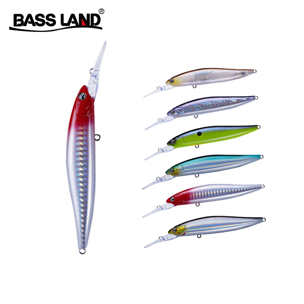 Ультра длинный Литой гольян медленно плавающий рыболовная приманка для морского