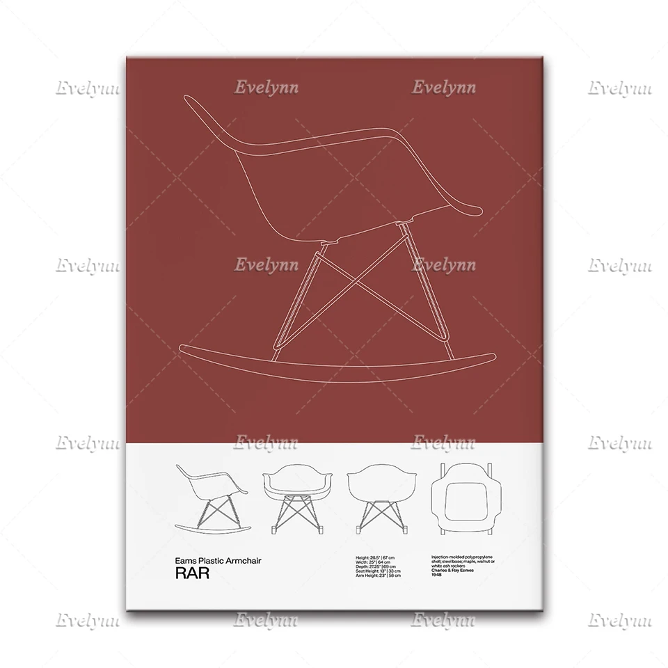 Постер мистер стул лудпарис жейн ван дер рохе Барселоны Dsw дизайн Bauhaus домашний