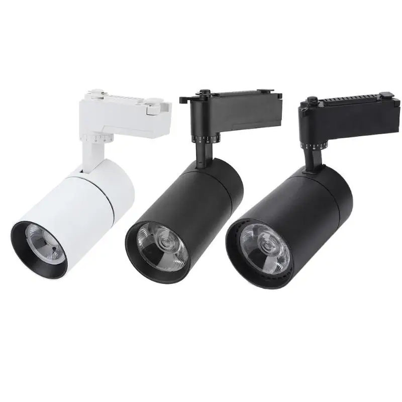 COB 10W 20W 30W светодиодный Трековый светильник Алюминий потолок железнодорожные