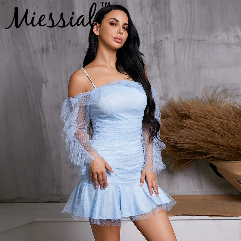 Miessial прозрачное Сетчатое кружевное зимнее платье ретро клубный сарафан короткое