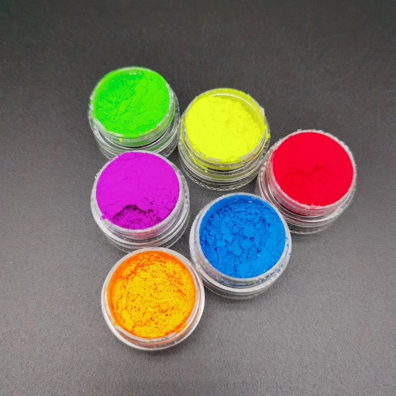 

Multipurpose12 Colors Natural Pigment Nail Powder Pigment Nail Super Bright Neon Powder Fluorescent Nail Powder