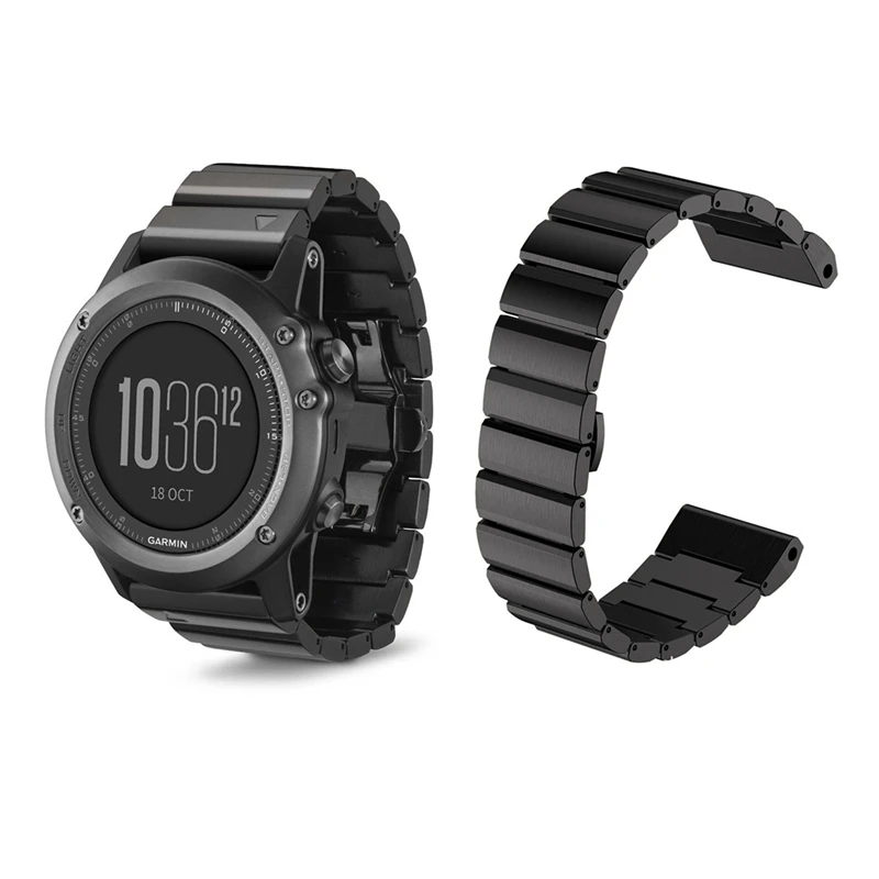 

Stainless Steel Watch Band Strap for Garmin Fenix3/Fenix5X Watchband 26MM Steel Strap