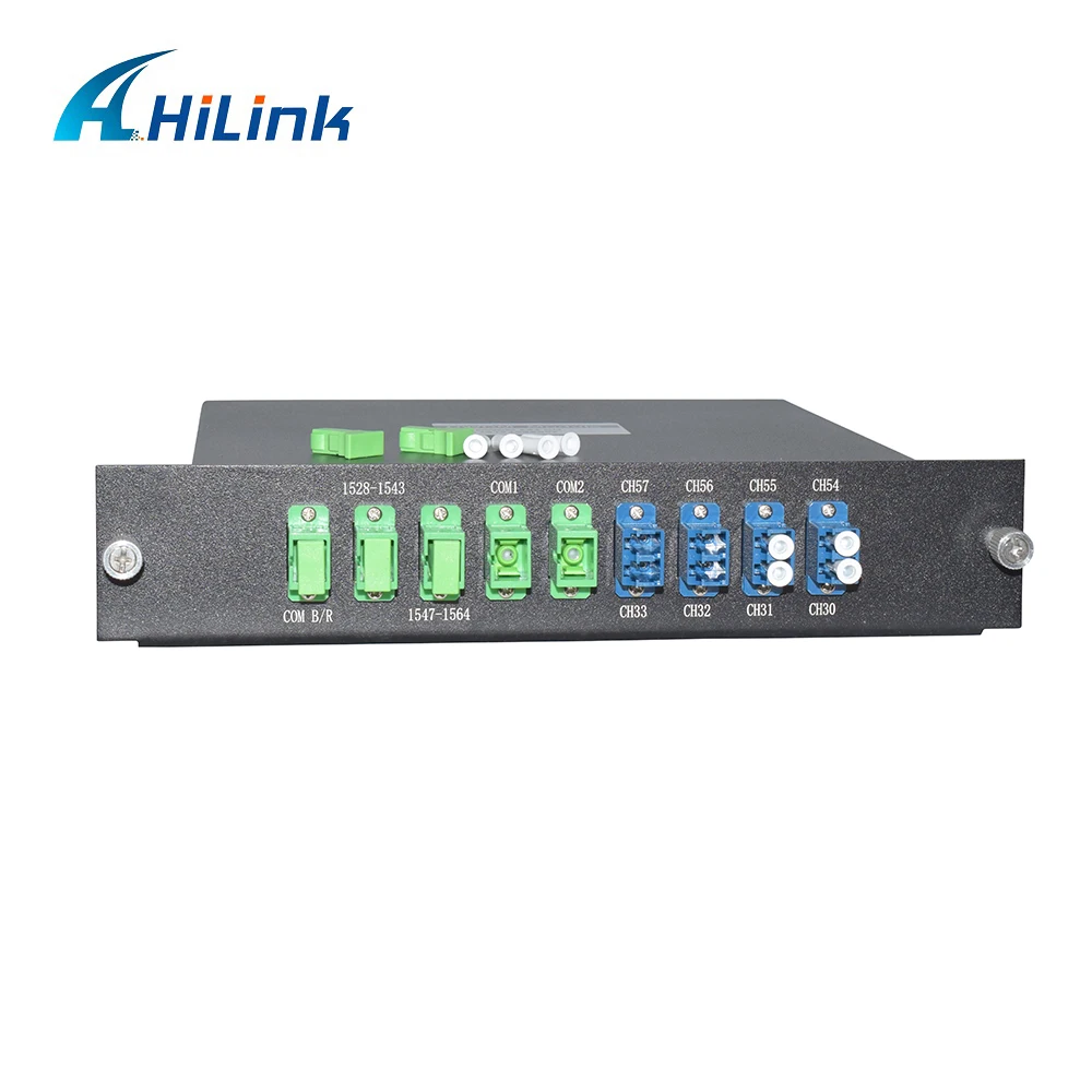 Hilink оптическое WDM оборудование DWDM MUX/DEMUX 2X4CH двойное волокно LGX Тип |