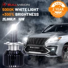 Светодиодные фары 25000LM H11 5000K 100W высокой мощности 9012 HIR2 H1 H7 H8 H9 9005 9006 HB3 HB4 360 LED CSP чипы прожектор авто лампы