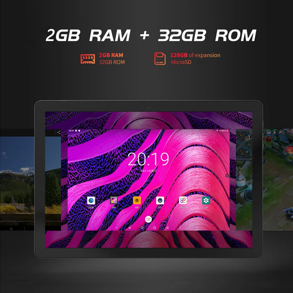 ZONKO планшет 10 дюймов Android 9 0 планшетный ПК 5G Wifi Восьмиядерный 1920*1200 IPS 2G RAM 32G ROM