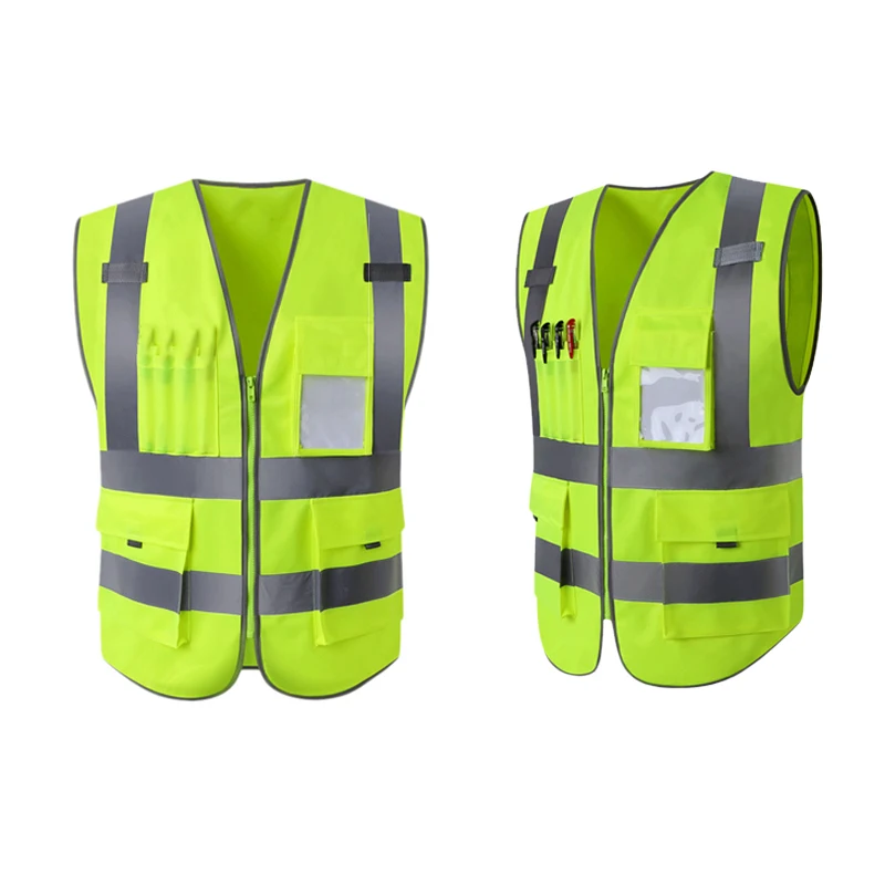 ГОРЯЧАЯ HG-высокая видимость светоотражающий жилет безопасности с несколькими