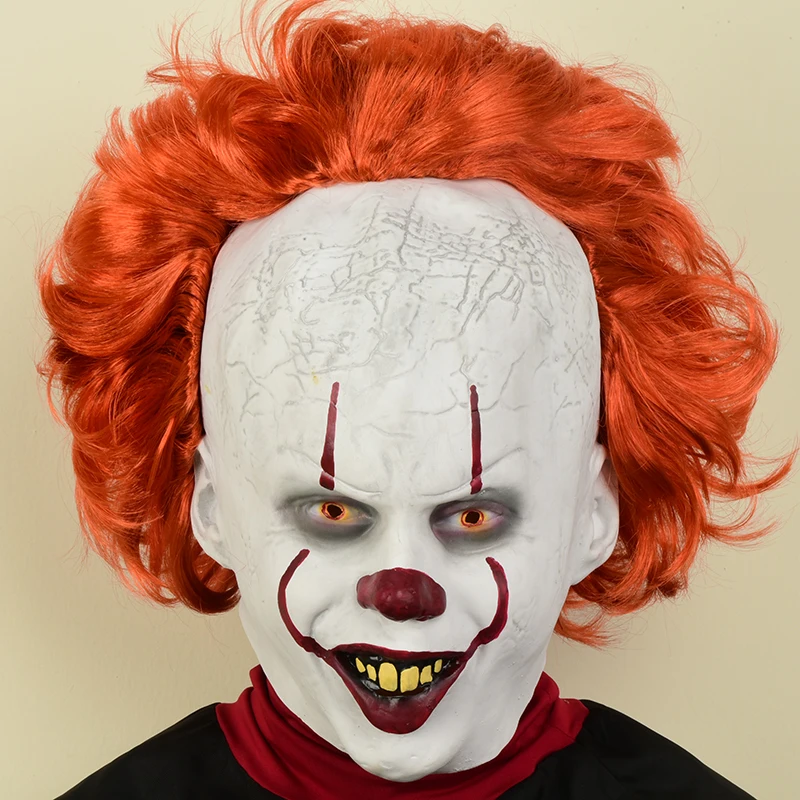 It: Millennium Two 2 Маска пеннивайза маски клоунов на Хеллоуин cosplay The Joker Movie Props mascaras de latex