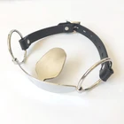 Кляп для рта, ремень из нержавеющей стали, язычок, фетиш, секс-игрушки