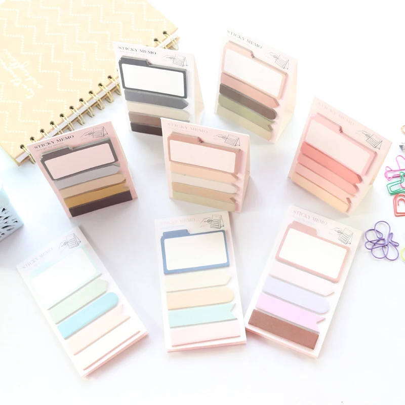Цветные канцелярские блокноты для офиса и школы клейкие принадлежности конфет