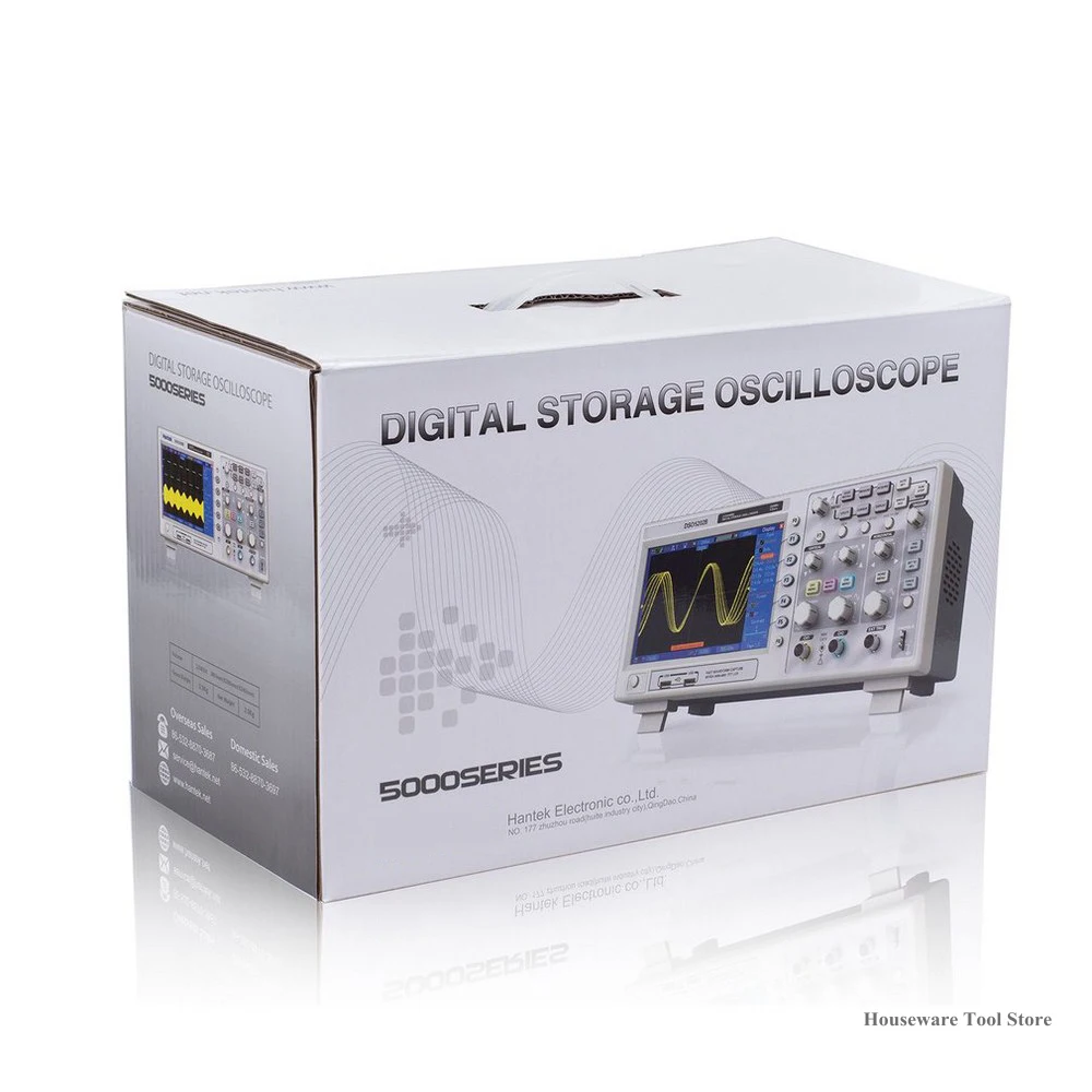 Цифровой осциллограф Hantek DSO5202P 200 МГц 2 канала 1 Гвыб/с USB ЖК-дисплей ПК цифровое