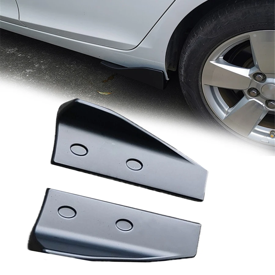 

2 Pcs Car Bumper Spoiler Rear Lip Angle Splitter Diffuser Anti-crash Car Body Side Skirt Rocker Splitters modified Universal