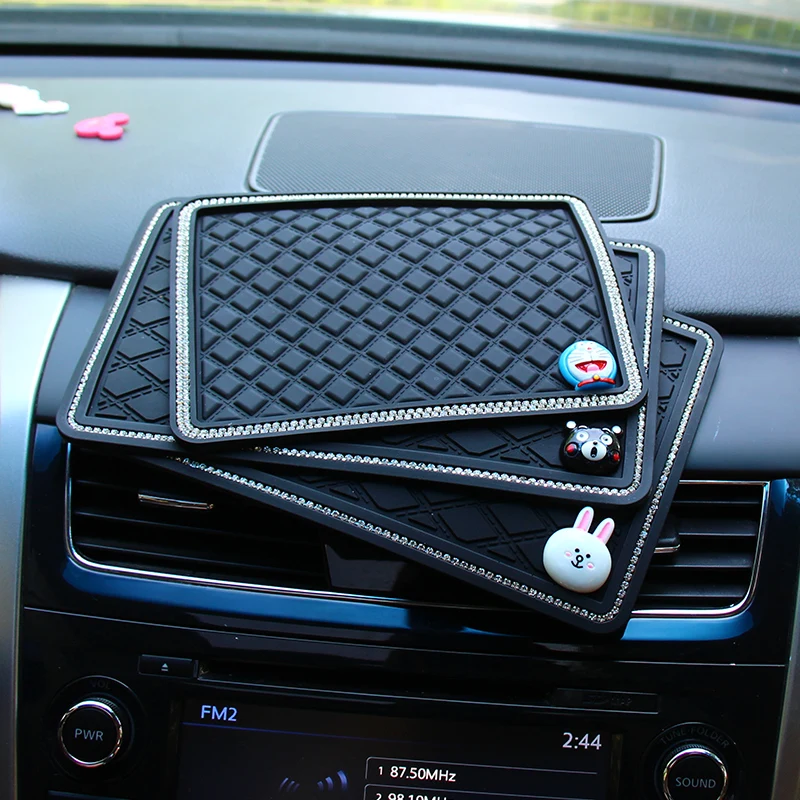 car anti slip mat center console mat silicone mat sunglasses mobile phone storage mat auto parts car decoration mat free global shipping