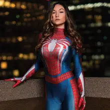 Halloween Woman Girls PS4 Game Superhero Cosplay Costume Bodysuit Zentai Suit Adult Kids