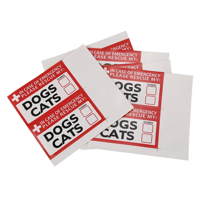 10 шт. в случае аварийной спасательной наклейки на мою собаку кошку виниловая