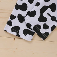 Baby Girls Cartoon Cows Print Clothing Set Tops Pants 2Pcs Casual Outfits Spring Autumn Kids Long Sleeve O-Neck Clothes Set