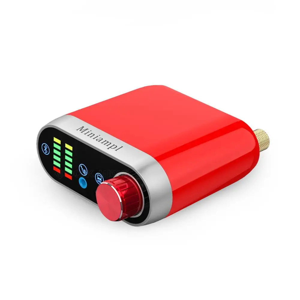 Красный Nobsound HiFi мини Bluetooth 5,0 HiFi усилитель мощности класса D Цифровой усилитель USB звуковая карта AUX 50 Вт* 2 для мобильного планшета MP3 - Цвет: Красный