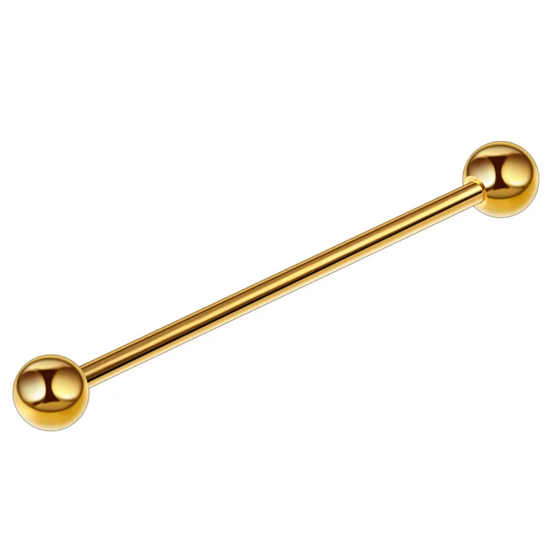 Пирсинг уха серьга в виде стержня шпильки 1 шт стали анодированные Промышленные