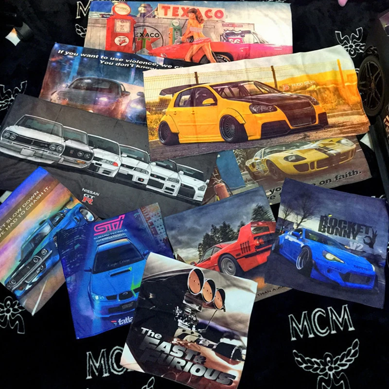 

JDM Modified Car Game Perimeter Car Wash Drying Towel Auto Detailing Car Microfiber Cloth 35 x 75cm Long Design