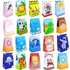 Подарочный пакет, Подарочная коробка, бумажная упаковка для лечения детей, Русалка, животное на ферме, сафари, Пончик, Акула, астронавты, конфеты, день рождения