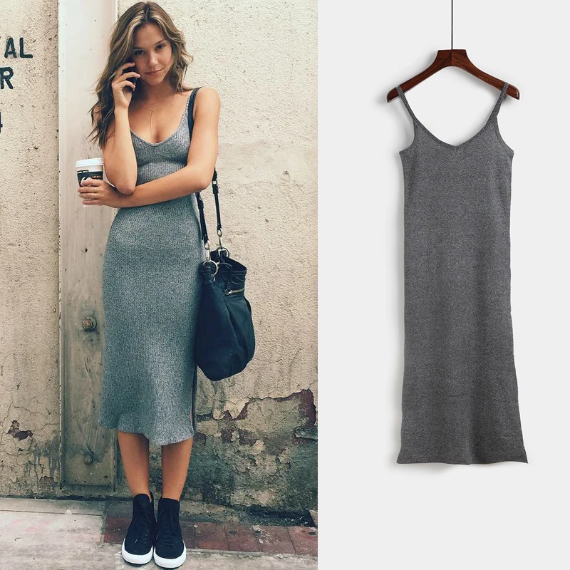 Необходимые вещи для всех сезонов вязаное платье новинка 2019 сексуальное