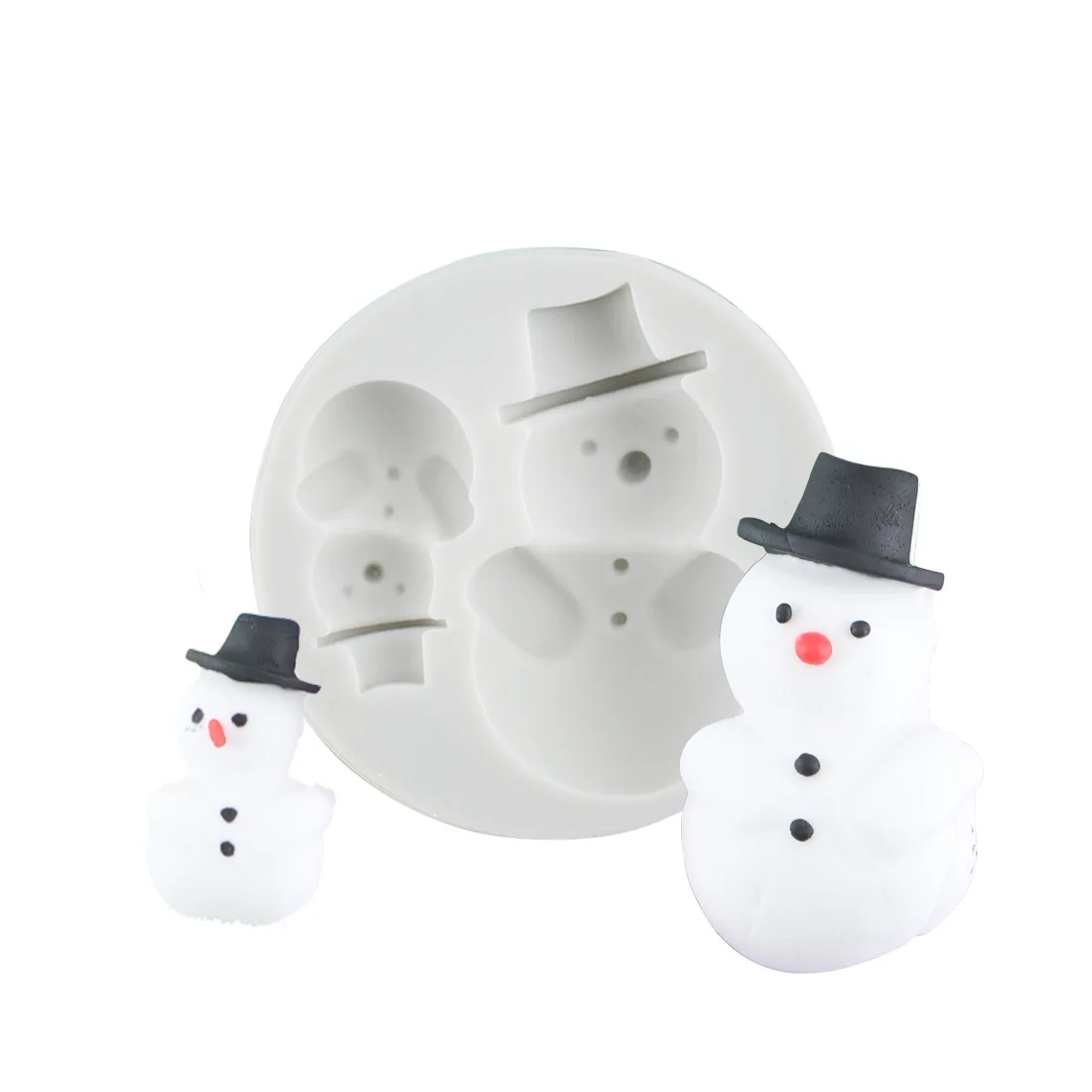 Силиконовые формы для глины форма рождественской куклы 3d дизайн настенной