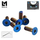 6 шт.лот сгоревший титановый рулевого колеса Болты подходят для многих руль работает колокол Босс Комплект LS06CR-T