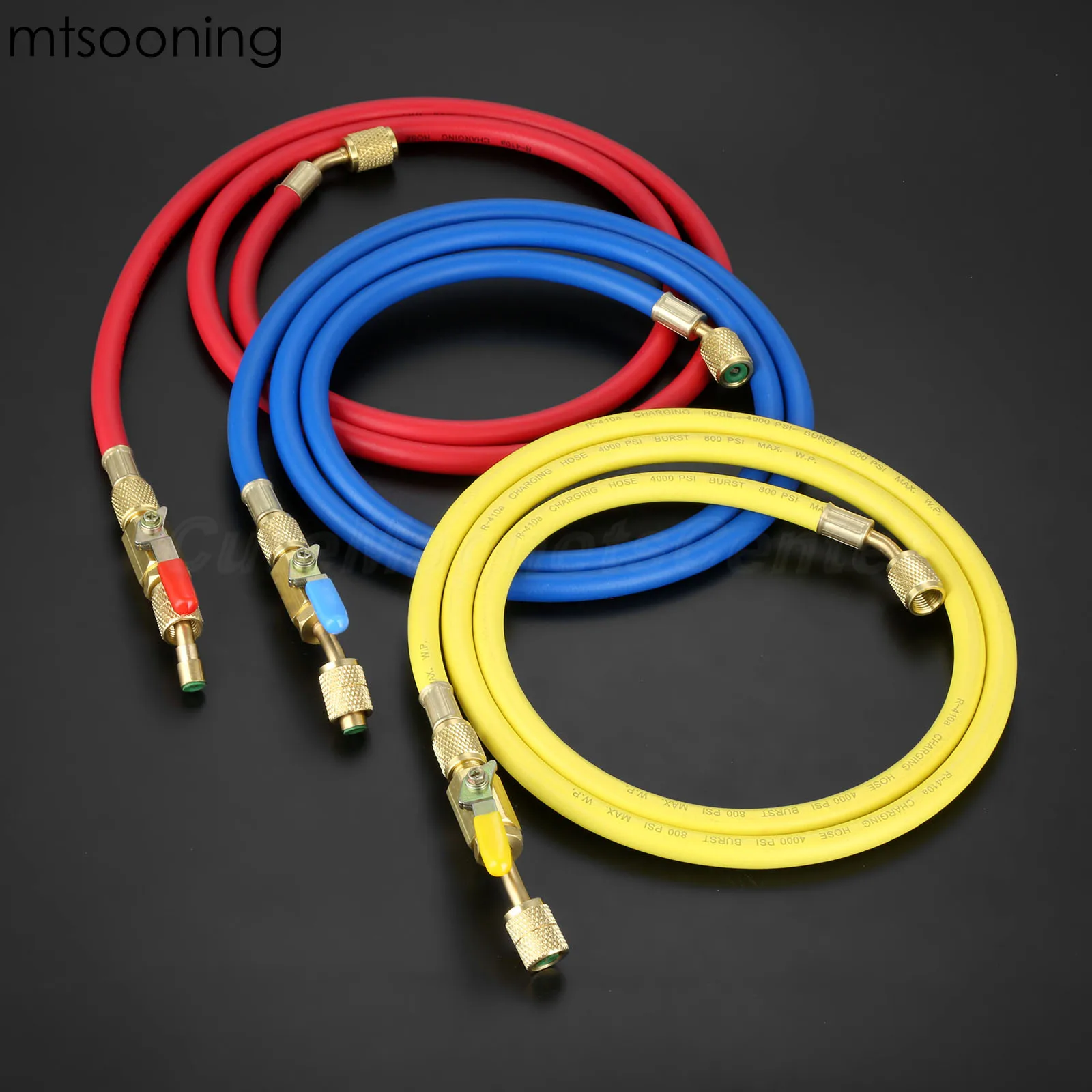 Mtsooning 1/4 &quotшланги для зарядки SAE с запорным клапаном запорный клапан хладагента