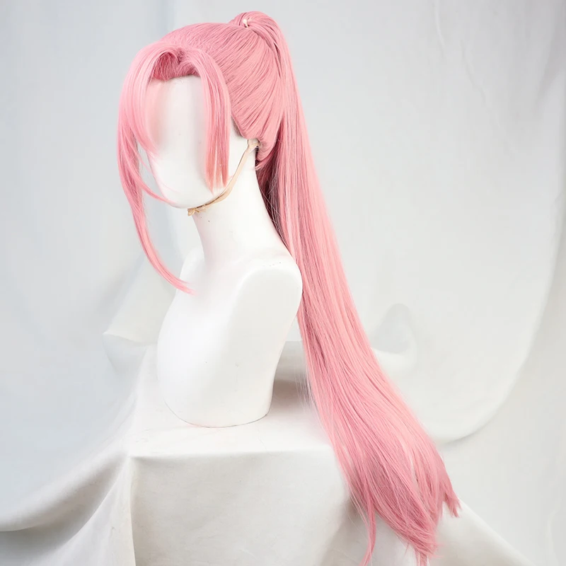 

Anime SK Cherry Blossom Cosplay Wig Long Straight Pigtail Pink Hair Cherry Blossom Wig SK8 The Infinity Cosplay For Women CS553