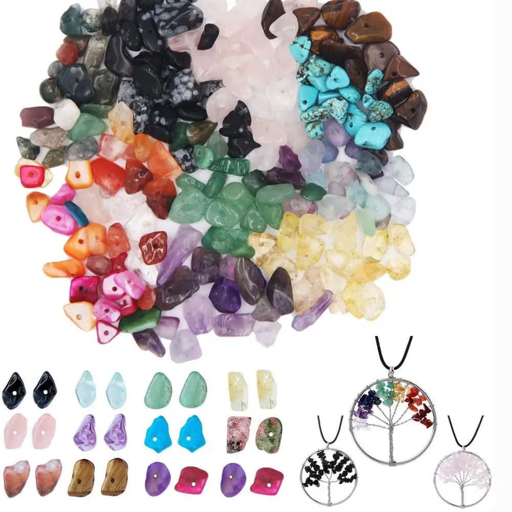 Набор из бусин с драгоценными камнями проволочные разделители для ушей бусины