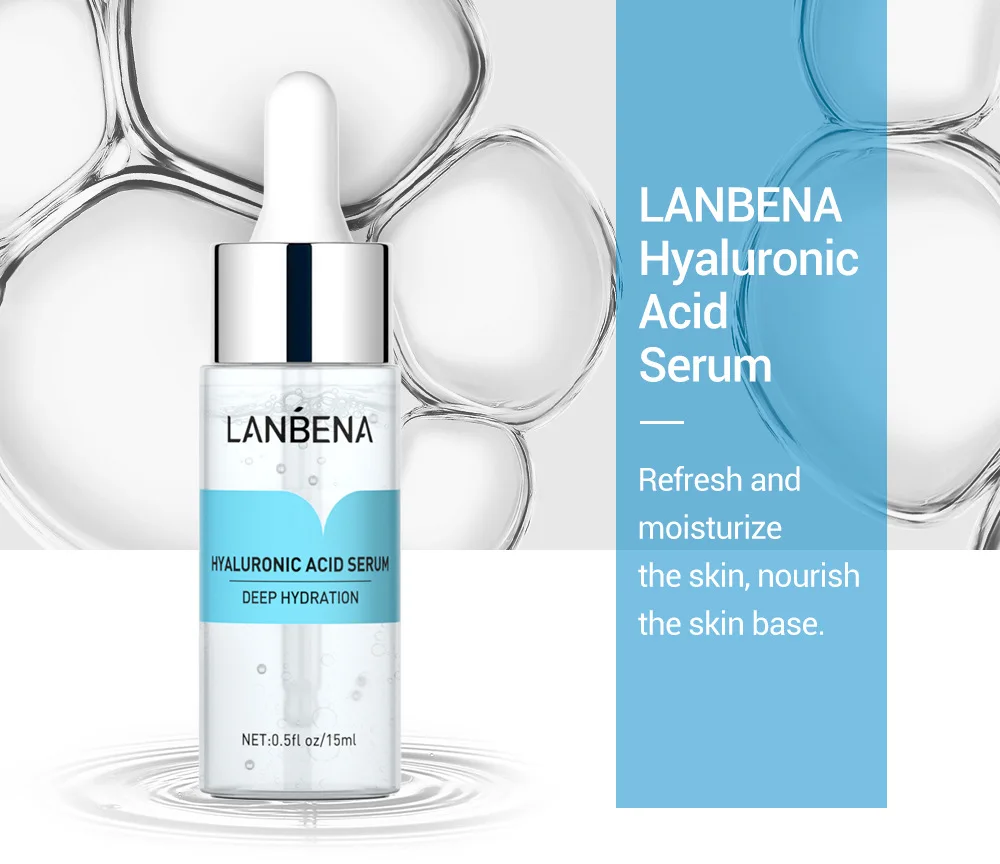 

LANBENA Hyaluronic Acid Serum Whitening Anti-Aging Moisturizing Skin Care Essence Vitamin C Six Peptides For Face Care Serum