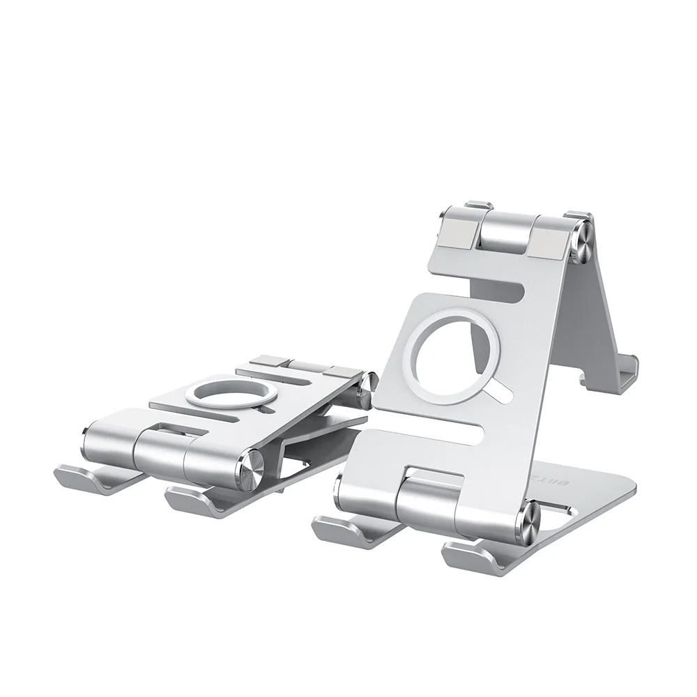 blitzwolf bw ts4 3 in 1 tabletphone metal holder portable foldable desktop stand tablet mobile phone holder for live streaming free global shipping