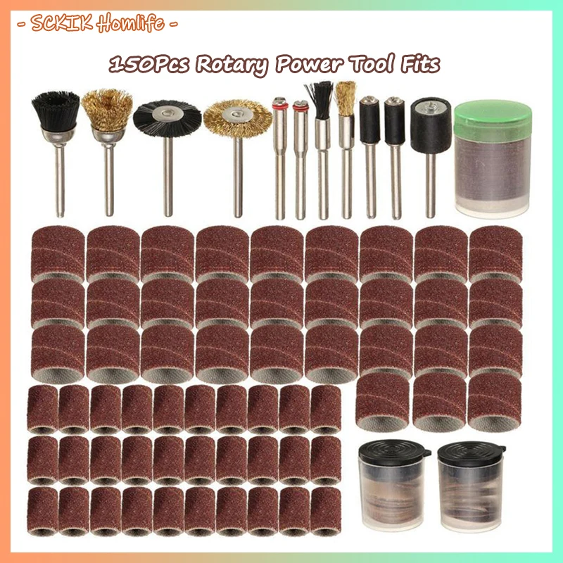 150 шт. вращающийся Электроинструмент подходит для Dremel 1/8 &quotхвостовик