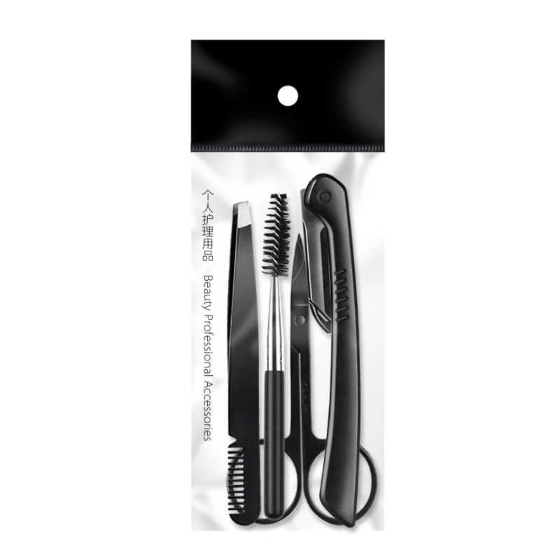 

Professional Eyebrow Trimming Tool Set Eyebrow Tweezers Eyelash Trimming Eyebrow Scissors Stainless Steel Eyebrow Trimming Makeu
