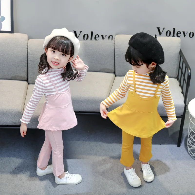 

2020 Girls Autumn Suit Baby Kids Children Clothes Including Long Sleeve Top+Pant 2pcs Per Set