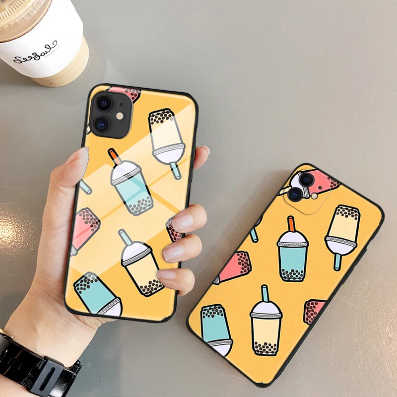 Чехол из закаленного стекла для iPhone SE 6 6s 7 8 plus X XR XS 11 12 mini Pro Max s | Мобильные телефоны