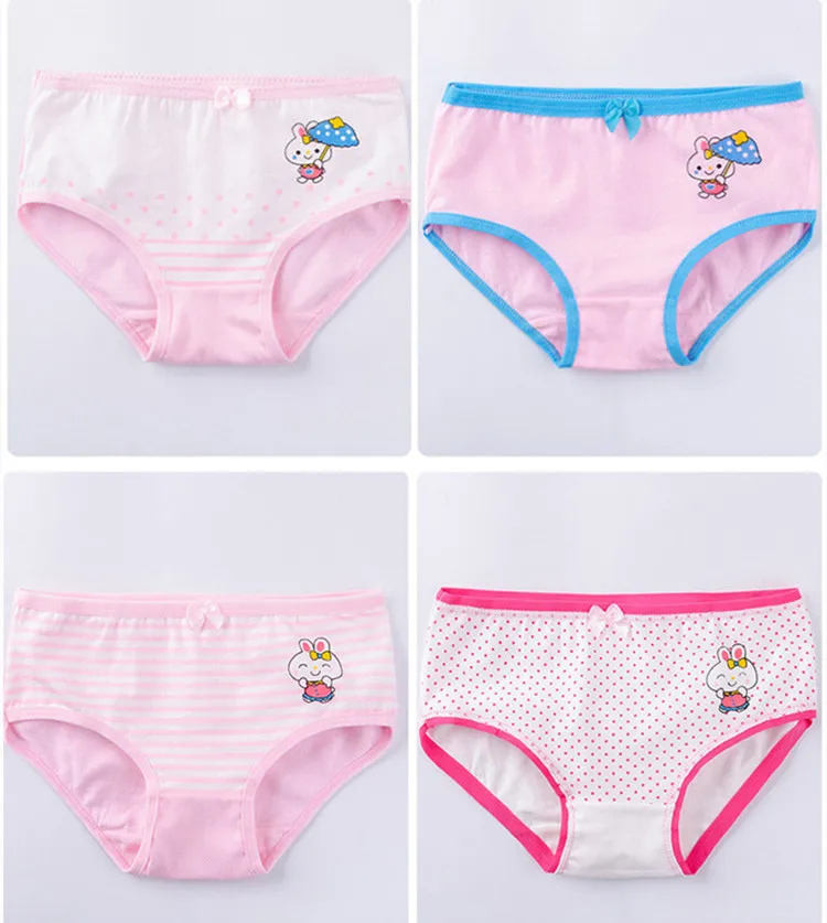 

Children's Panties Set Cartoon Girls Briefs Pure Cotton Girls Baby 2-6-10 Years Old Panties Children's Panties Cute Panties 4pcs