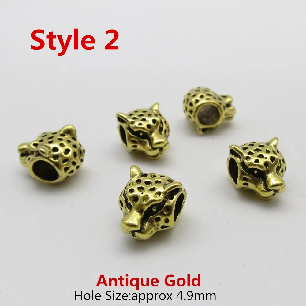 5 звёзд античное серебро/античная золотая оплетка для волос страшные бусины